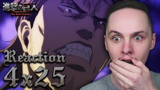 HEAVY GRUDGES... | ATTACK ON TITAN Season 4 Part 2 Episode 25 Reaction | 進撃の巨人 The Final Season 第25話