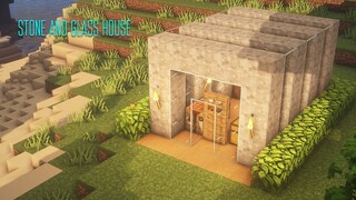 Stone and Glass House - A Simple Minecraft Tutorial