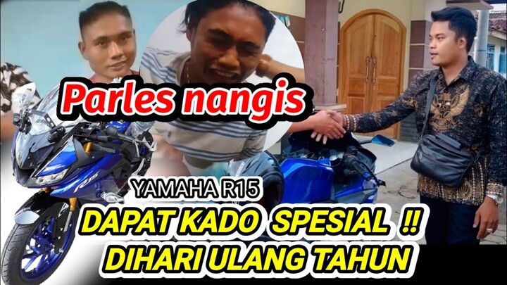 DAPAT KADO MOTOR BARU❗PARLES MENANGIS HARU | SPESIAL KADO ULTAH