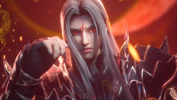 "Tang San appears in his Asura God costume, the white-haired demon is so handsome"