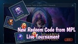 New Redeem Code From MPL live tournament in Mobile Legends
