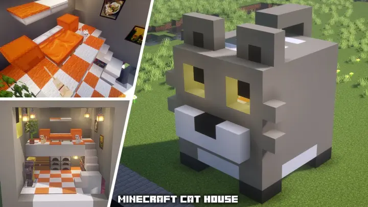 Cat house in Minecraft - Tutorial build
