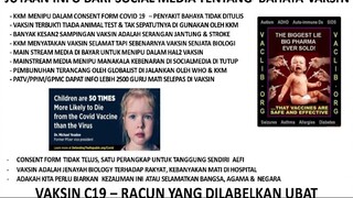 Flyer Jutaan Info dari Sosial Media Bahaya Vaksin