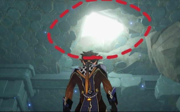 It's normal for Genshin Impact players to crawl into any hole they see while exploring!
