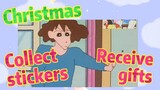 Christmas Collect stickers Receive gifts