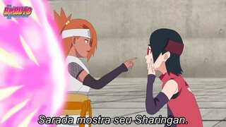 Sarada Finalmente desperta seu Sharingan Final na Prova Chunin - Boruto Episodio 225