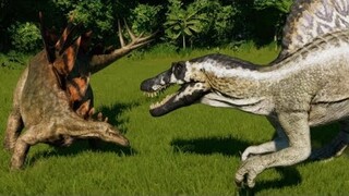 Spinosaurus vs Stegosaurus, Huayangosaurus, Chungkingosaurus, Gigantspinosaurus & Kentrosaurus
