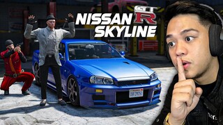 Stealing a "Nissan GT-R Skyline" sa GTA 5! (Intense Chase)