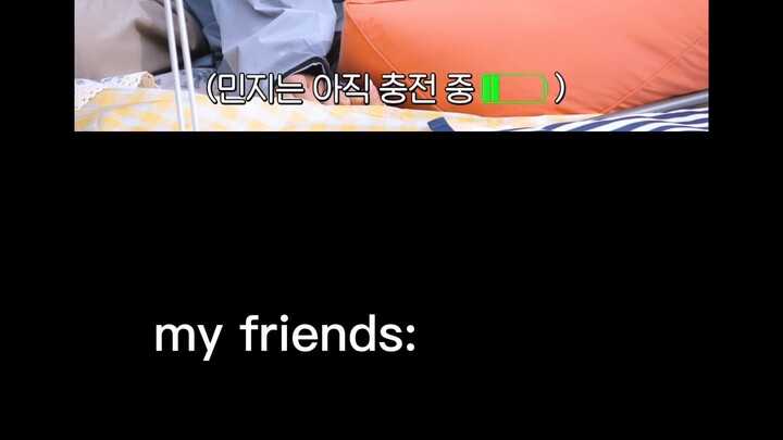 Minji is me when camping