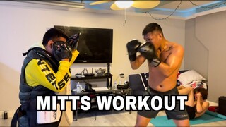 EUMIR MARCIAL MITTS WORKOUT IN THE GARAGE WITH JERWIN ANCAJAS
