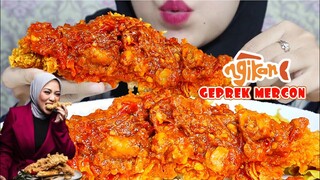 ASMR NGIKAN GEPREK MERCON PEDES PAKAI NASI LIWET BY @Rachel Vennya