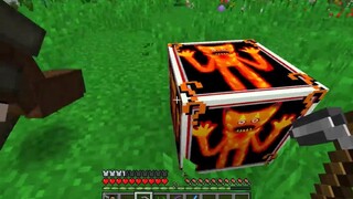 HEBI THỬ THÁCH 24 GIỜ BẢO VỆ NGÔI LÀNG KHỎI HUGGY QUỶ LỬA TRONG MINECRAFT_HEBI T