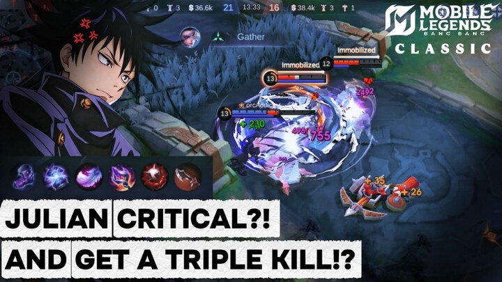 JULIAN CRIT terlalu OP! Gak bisa mati malah dapet TRIPLE KILL 🔥⚔️😱