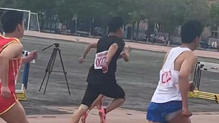 Little apprentice breaks the county record in the 100 meters! What level is a junior high school tim