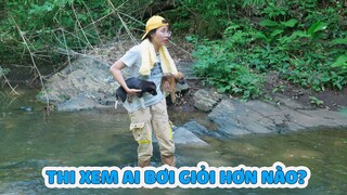 Đưa Hai Bạn Cún Con Đi Tập Bơi