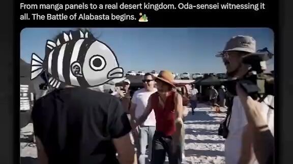 🏜️ “Orang lain syuting… Oda malah asik main pasir.” 😭🏴‍☠️