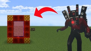 CARA MEMBUAT PORTAL CONTROLLED  TITAN SPEAKERMAN (Skibidi Toilet) - MINECRAFT