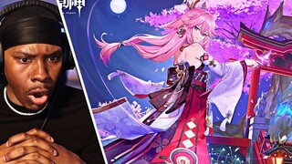 NEW PLAYER Reacts To YAE Miko Trailers FOR THE FIRST TIME!!