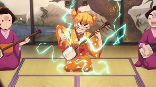 Setiap kali melihat ini, aku langsung tertawa terbahak-bahak, suara napas Zenitsu benar-benar diguna