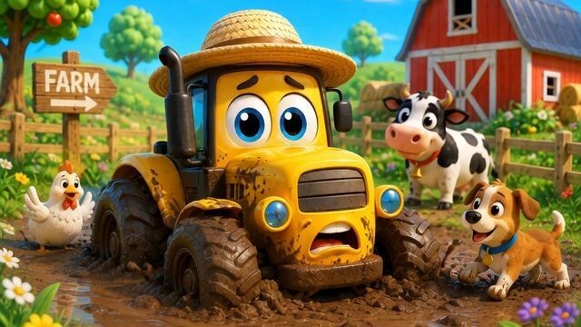 Tratorzinho no barro 🚜