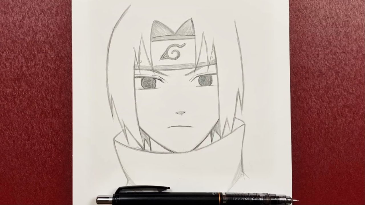 sasuke vs naruto drawings in pencil