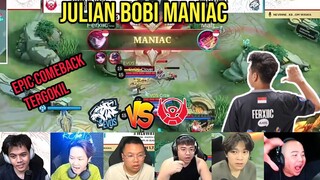 SEMUA MANTAN EVOS KAGUM LIHAT FERXIIC MANIAC - REACTION STREAMER EVOS VS BTR MPL ID SEASON 10