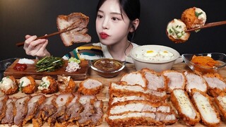 SUB)바삭쫀득 족발카츠 먹방! 치즈돈까스 등심돈까스에 볼카츠까지 카츠파티🥳 리얼사운드 Pork Cutlet Mukbang Asmr