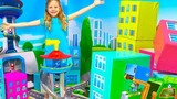 What to do if the city is destroyed, the little girl directs the barking team to rebuild the city de