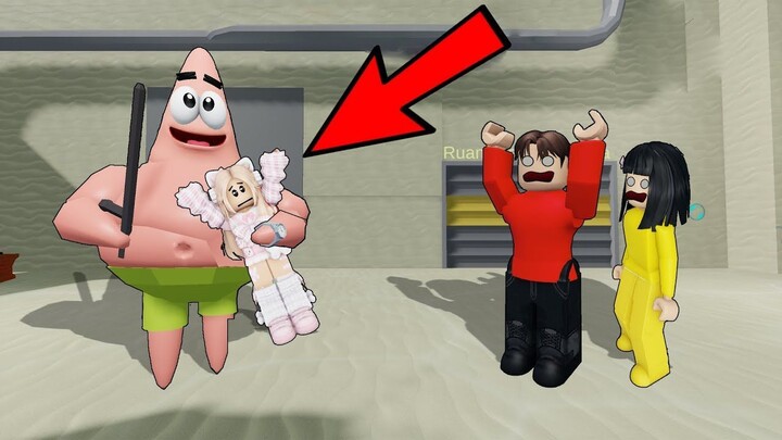 Yuta, Mio Dan Baby Celine Kabur Dari Penjara BArry Spongebob Dan Patrick  ROBLOX