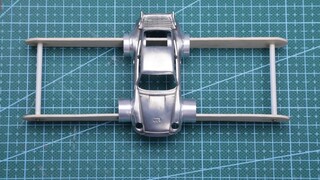 ดัดแปลง Hot Wheels เปิดเต็มที่ RWB Porsche PORSCHE 993 GT2 กังหันคู่แบบเคลื่อนย้ายได้