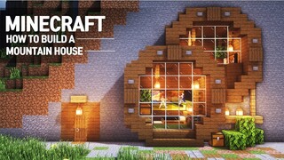 Minecraft : MOUNTAIN HOUSE TUTORIAL｜How to Build in Minecraft (#66)