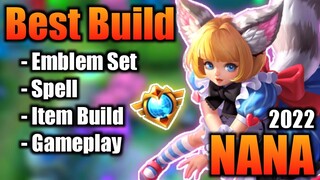 NANA BEST BUILD 2022 | TOP 1 GLOBAL NANA BUILD | NANA - MOBILE LEGENDS | MLBB