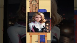 HELP Herobrine Draw SPIDER-GWEN Challenge #herobrine #minecraftanimation #minecraftshorts