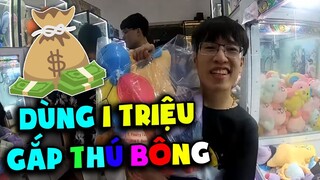 HungVlog #4 : HÙNG AKIRA DÙNG 1 TRIỆU GẮP THÚ BÔNG VÀ CHƠI THỬ CÁ LỘN 1000 VÒNG