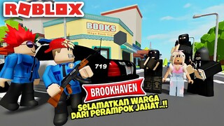 POLISI BROOKHAVEN SELAMATKAN WARGA YANG DI RAMPOK - ROBLOX BROOKHAVEN