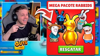 🔥 CHEGOU! JÁ LIBEREI TODAS AS SKINS DOS RABBIDS NO STUMBLE GUYS! 😱 ‹ KHORTEX ›