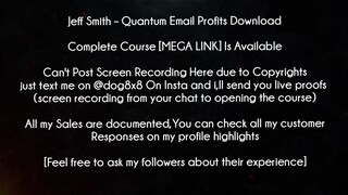 Jeff Smith Course Quantum Email Profits Download