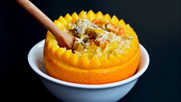 Behind every orange that is eaten, there is no innocent crab!!