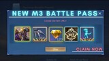 NEW EVENT! GET YOUR M3 BATTLE PASS NOW! FREE SKIN AND DIAMONDS | MLBB NEW EVENT | MOBILE LEGENDS