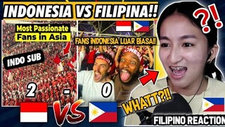 INDONESIA VS FILIPINA 2-0 KUALIFIKASI PALIA DUNIA!! FANS INDONESIA LUAR BIASA! | FILIPINO REACTION🇵🇭