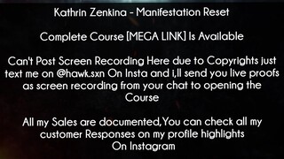 Kathrin Zenkina Course Manifestation Reset Download