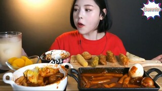 Tokbokki 2 vị. đồ chiên ăn kèm 7 #amthuc