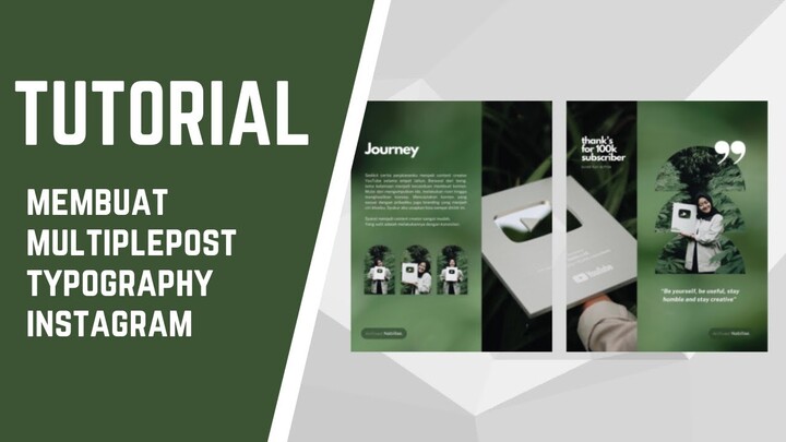 CARA MEMBUAT MULTIPLEPOST TYPOGRAPHY CUMA PAKE HP