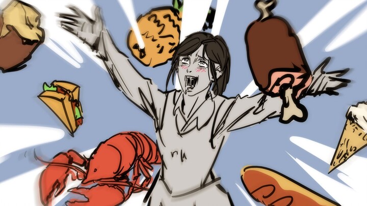 [Hand-Drawing Animation] Sasha's Food Paradise