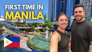 FIRST TIME IN MANILA, PHILIPPINES 🇵🇭 Filipino food surprised us! (exploring MAKATI & BGC)