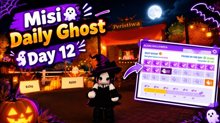 Misi Daily Ghost Day 12 Bloxburg Event Halloween