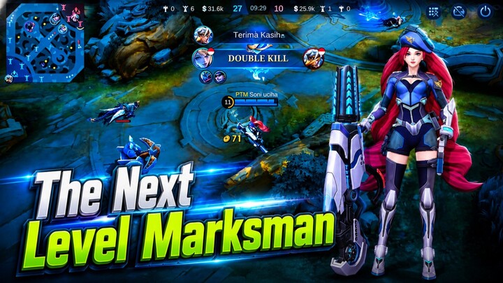Tim Duo Marksman Layla Ixia hancurkan Lawan | MLBB MOBILE LEGEND