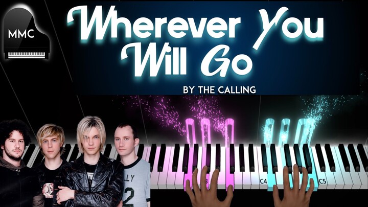 Wherever You Will Go by The Calling piano cover/tutorial + sheet music + lyrics