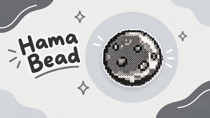 Bikin Miniatur Bulan Pakai Hama Bead
