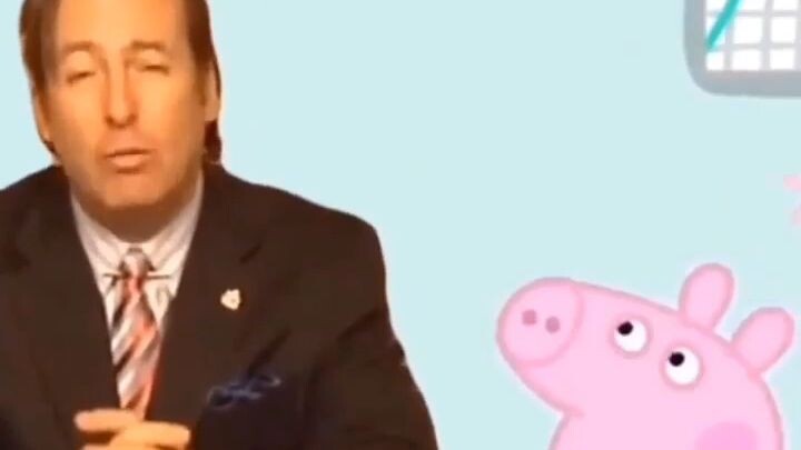 Saul Goodman and pig Peppa
